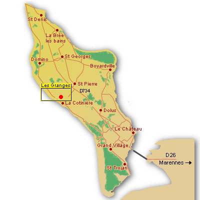 Carte : Ile d'Ol&eacute;ron