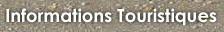 Main menu - Informations Touristiques